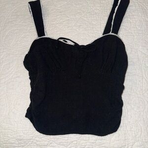 Sienna Sky Black Crop Top
